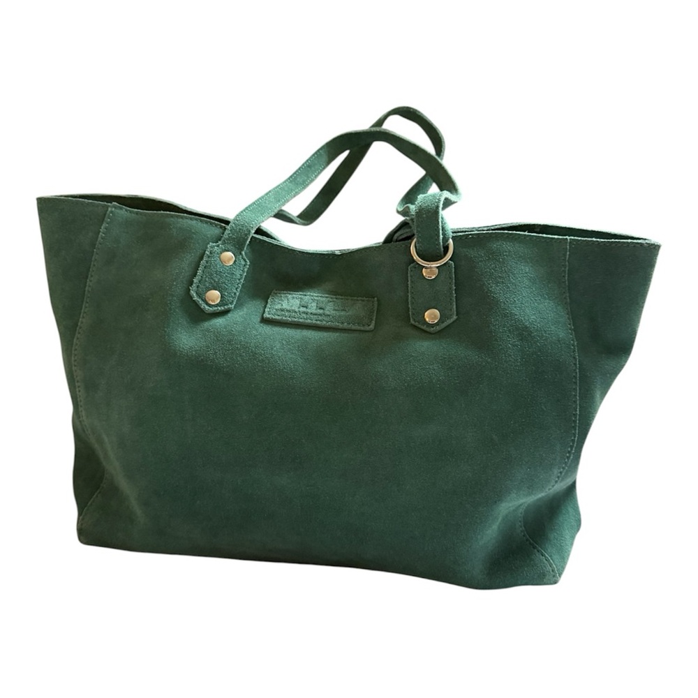 M.I.L.A Lux Green Suede Tote Bag - Premium Everyday Carry